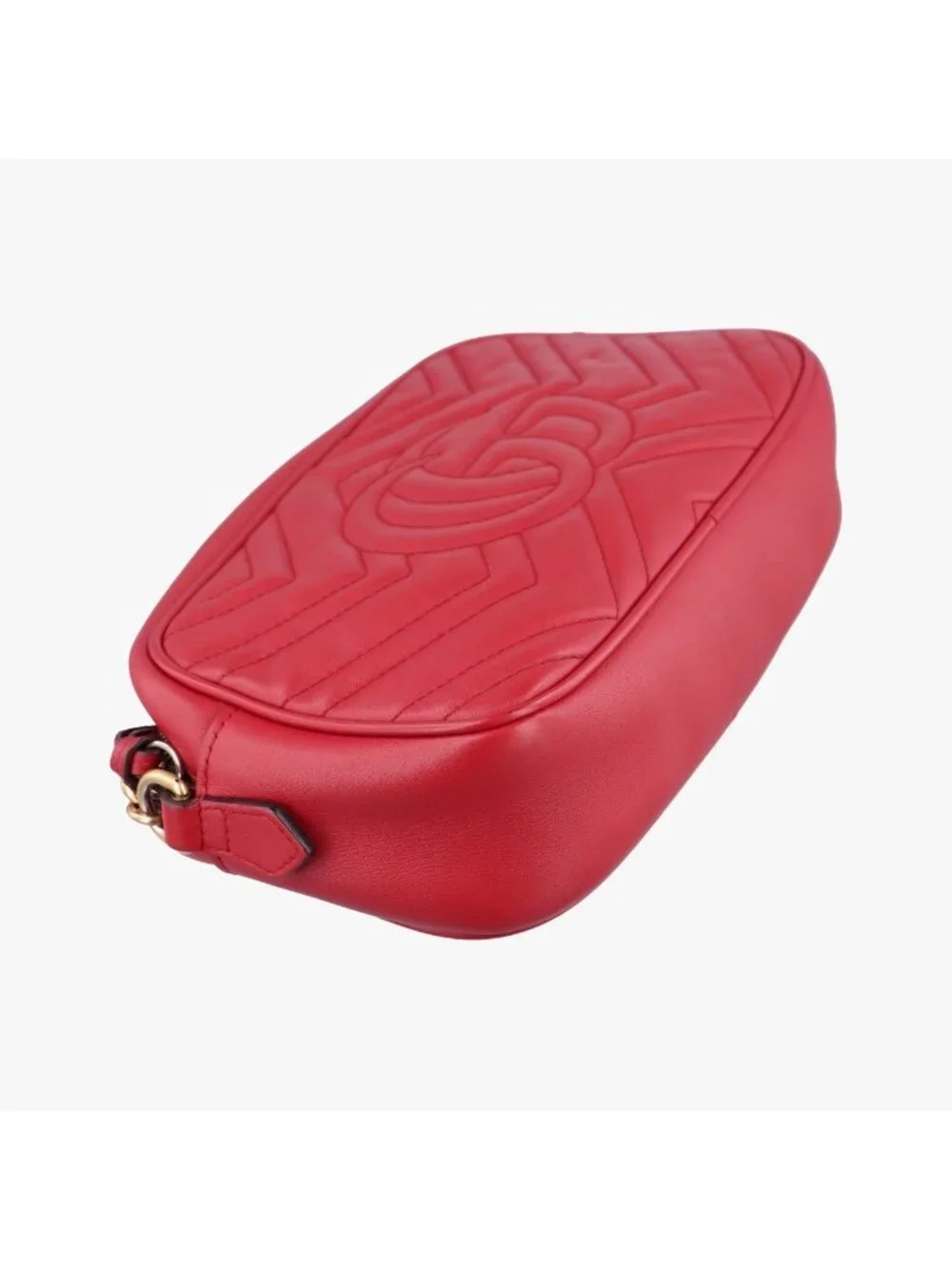 Gucci GG Marmont Red Leather Shoulder Bag
